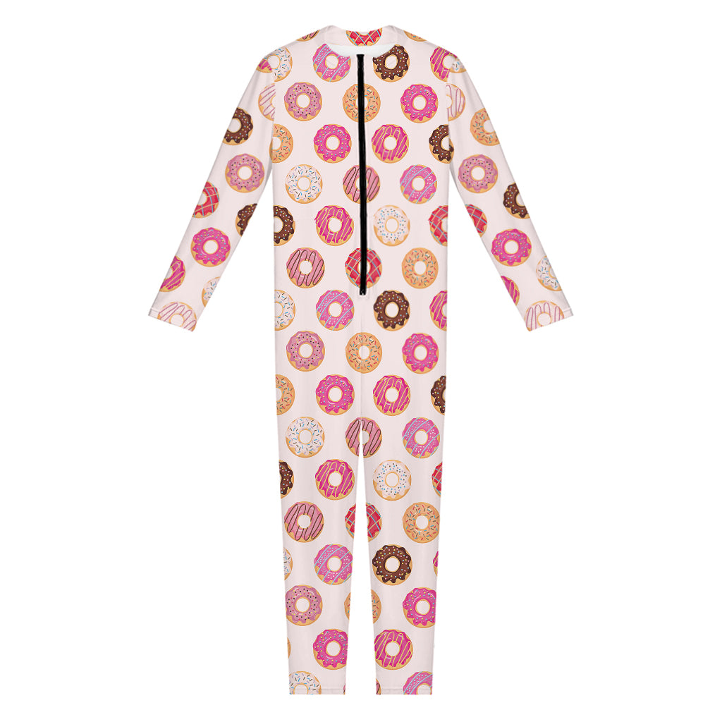 Pastel Donut Pattern Print Jumpsuit