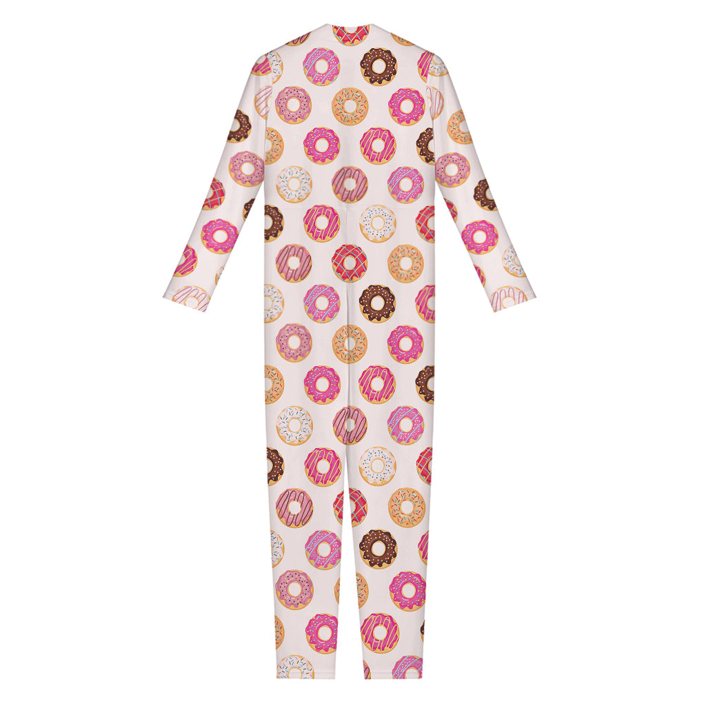 Pastel Donut Pattern Print Jumpsuit