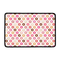 Pastel Donut Pattern Print Kitchen Mat