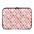 Pastel Donut Pattern Print Laptop Sleeve