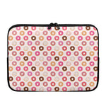 Pastel Donut Pattern Print Laptop Sleeve