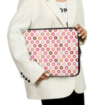 Pastel Donut Pattern Print Laptop Sleeve