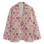 Pastel Donut Pattern Print Men's Blazer