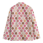 Pastel Donut Pattern Print Men's Blazer