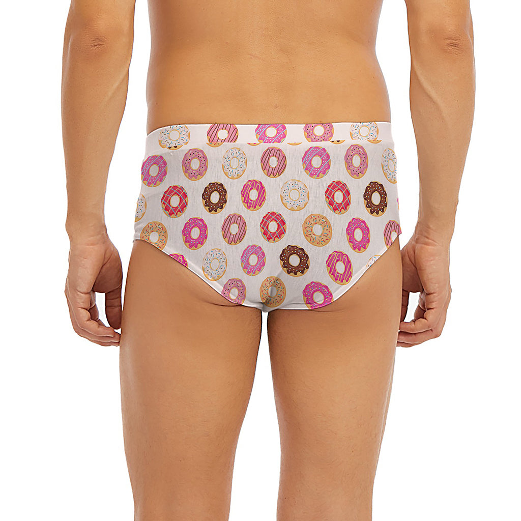 Pastel Donut Pattern Print Men's Briefs