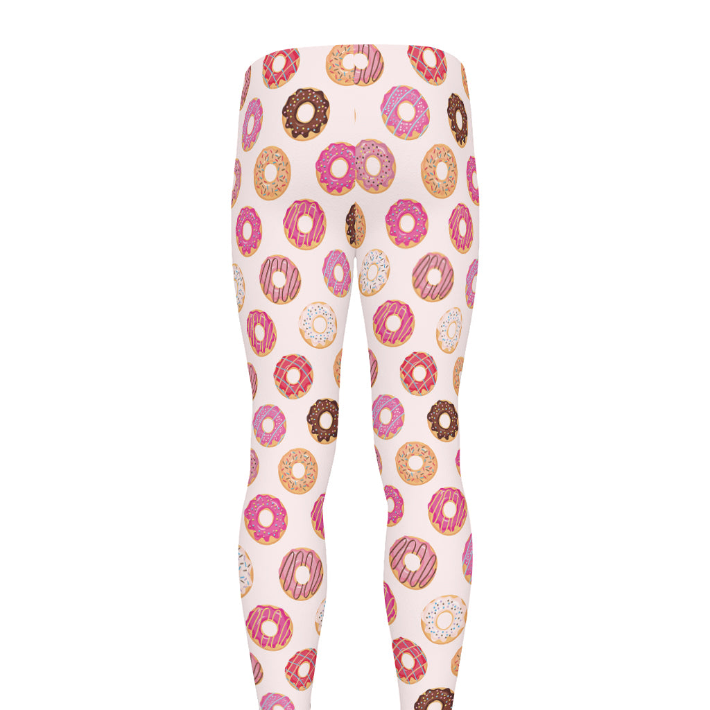 Pastel Donut Pattern Print Men's leggings