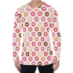 Pastel Donut Pattern Print Men's Long Sleeve T-Shirt