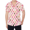 Pastel Donut Pattern Print Men's Shirt