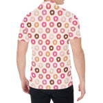 Pastel Donut Pattern Print Men's Shirt