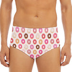 Pastel Donut Pattern Print Men's Triangle Swim Briefs