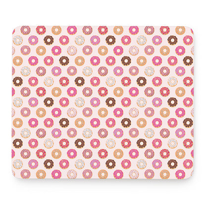 Pastel Donut Pattern Print Mouse Pad