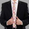 Pastel Donut Pattern Print Necktie