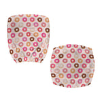 Pastel Donut Pattern Print Office Chair Cover