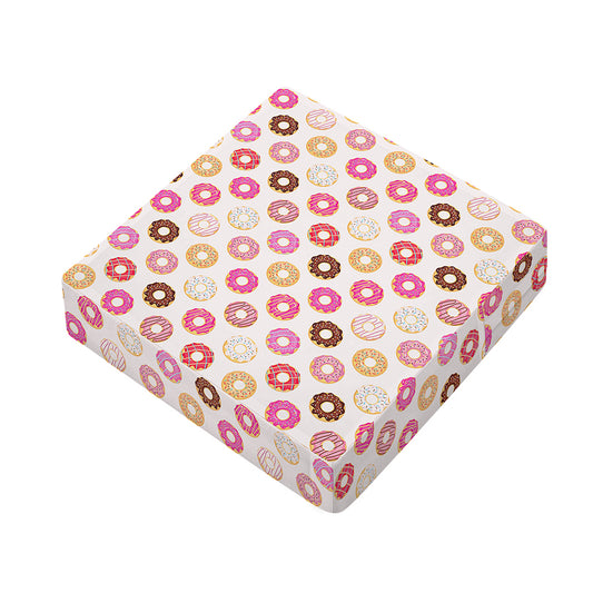 Pastel Donut Pattern Print Outdoor Seat Cushion Cover