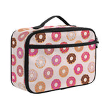 Pastel Donut Pattern Print Portable Lunch Bag