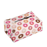 Pastel Donut Pattern Print Rectangle Tissue Box Cover
