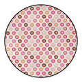 Pastel Donut Pattern Print Round Floor Mat