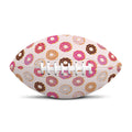 Pastel Donut Pattern Print Rugby Ball