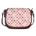 Pastel Donut Pattern Print Saddle Bag