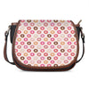 Pastel Donut Pattern Print Saddle Bag