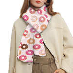 Pastel Donut Pattern Print Scarf