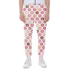 Pastel Donut Pattern Print Scuba Joggers