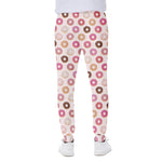 Pastel Donut Pattern Print Scuba Joggers