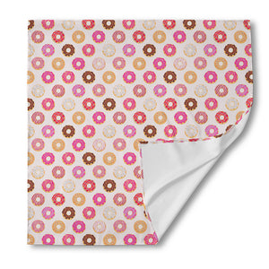 Pastel Donut Pattern Print Silk Bandana