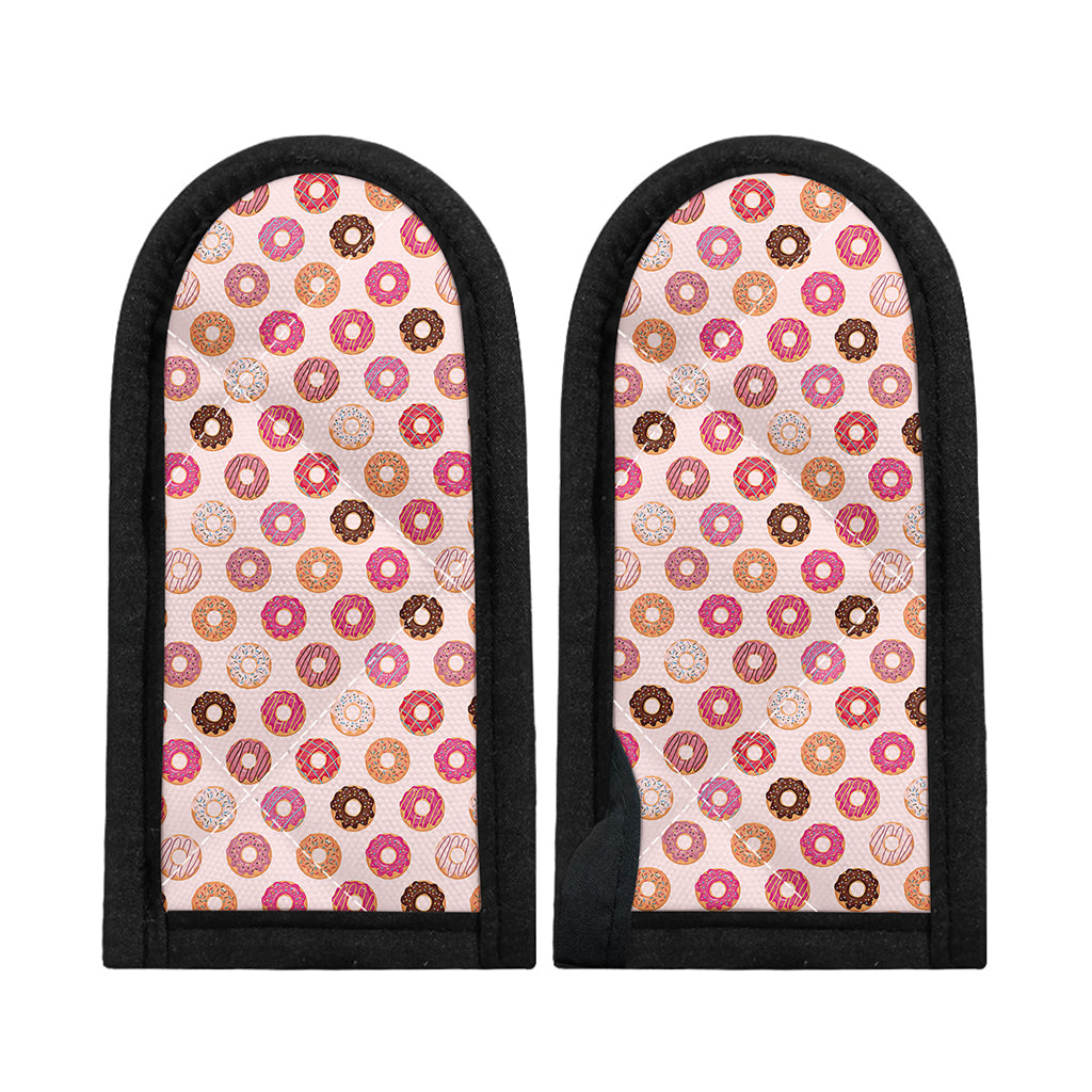 Pastel Donut Pattern Print Skillet Handle Cover