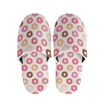 Pastel Donut Pattern Print Slippers
