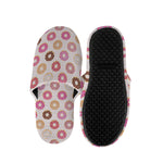 Pastel Donut Pattern Print Slippers