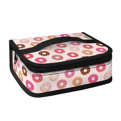 Pastel Donut Pattern Print Small Lunch Bag