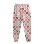 Pastel Donut Pattern Print Sweatpants