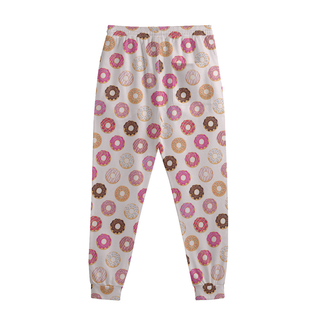 Pastel Donut Pattern Print Sweatpants