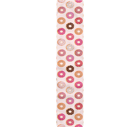 Pastel Donut Pattern Print Table Runner