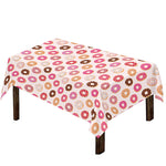 Pastel Donut Pattern Print Tablecloth