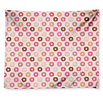 Pastel Donut Pattern Print Tapestry