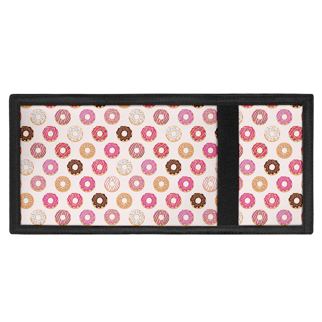 Pastel Donut Pattern Print Trifold Wallet