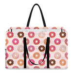 Pastel Donut Pattern Print Utility Tote Bag
