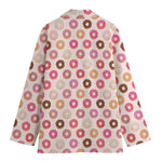 Pastel Donut Pattern Print Women's Blazer