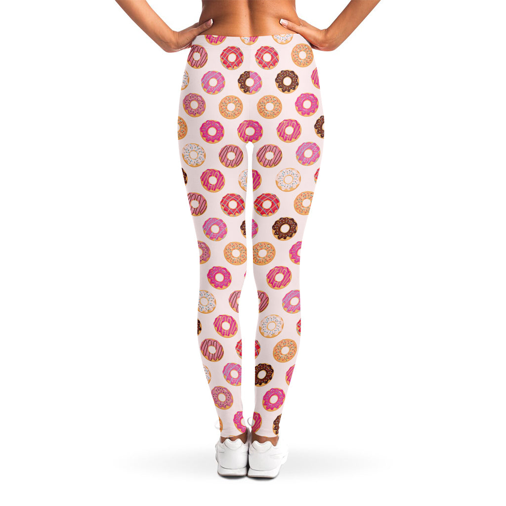 Pastel Donut Pattern Print Women's Leggings