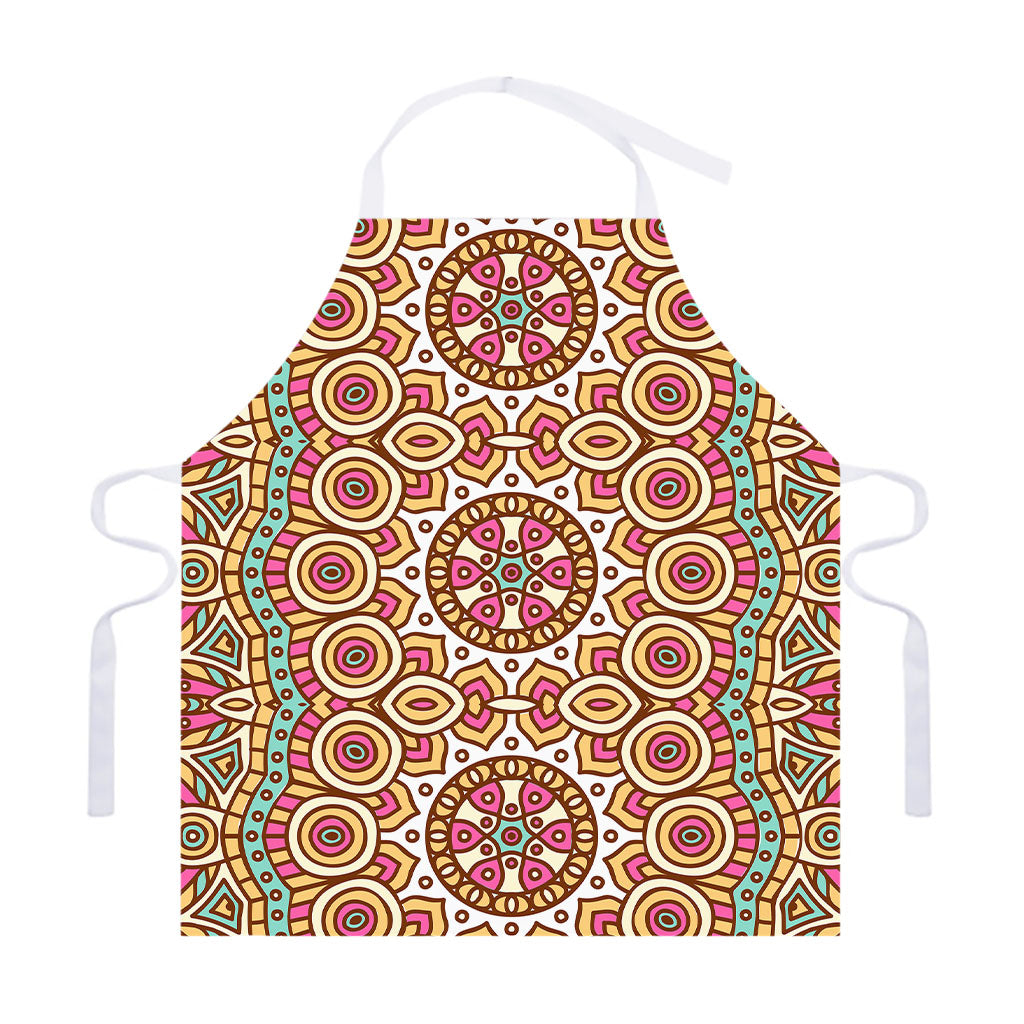 Pastel Ethnic Mandala Print Adjustable Apron