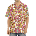 Pastel Ethnic Mandala Print Aloha Shirt