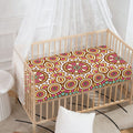 Pastel Ethnic Mandala Print Baby Crib Sheet