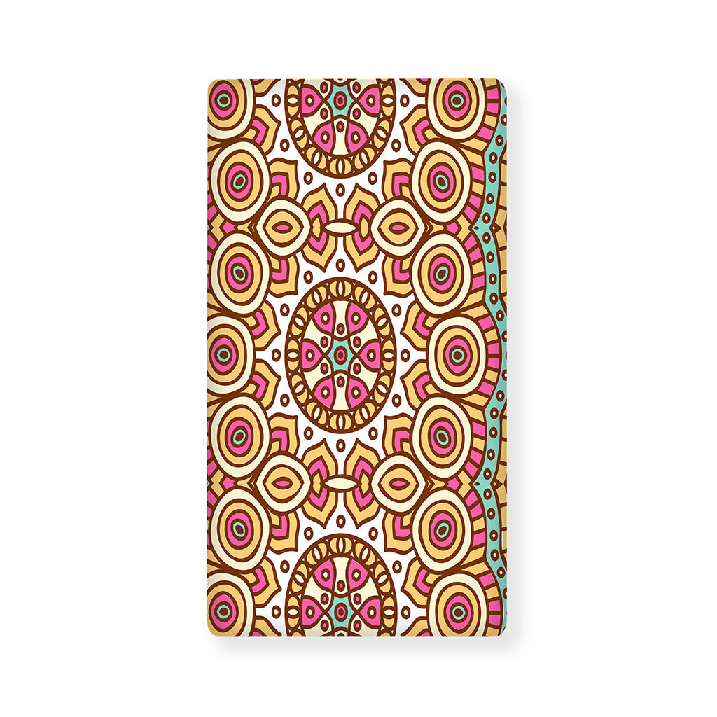 Pastel Ethnic Mandala Print Baby Crib Sheet