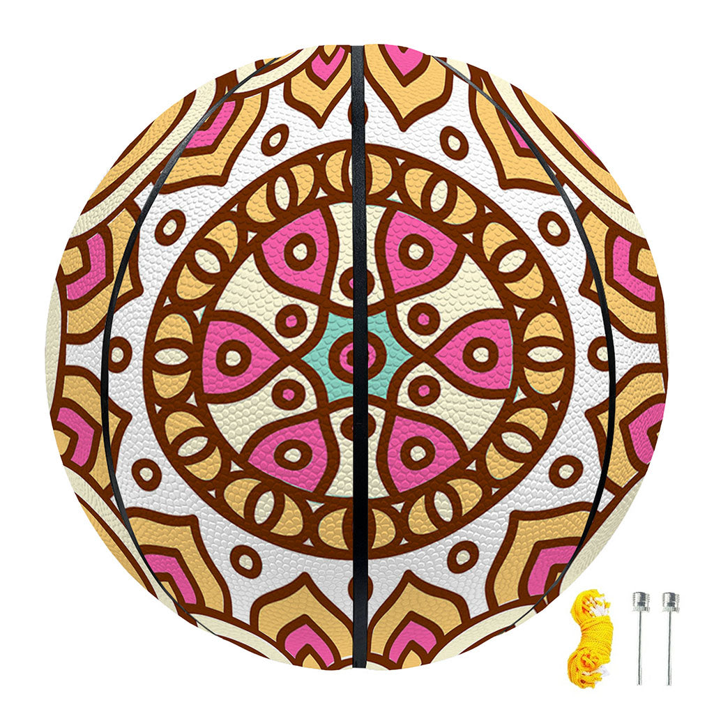 Pastel Ethnic Mandala Print Basketball