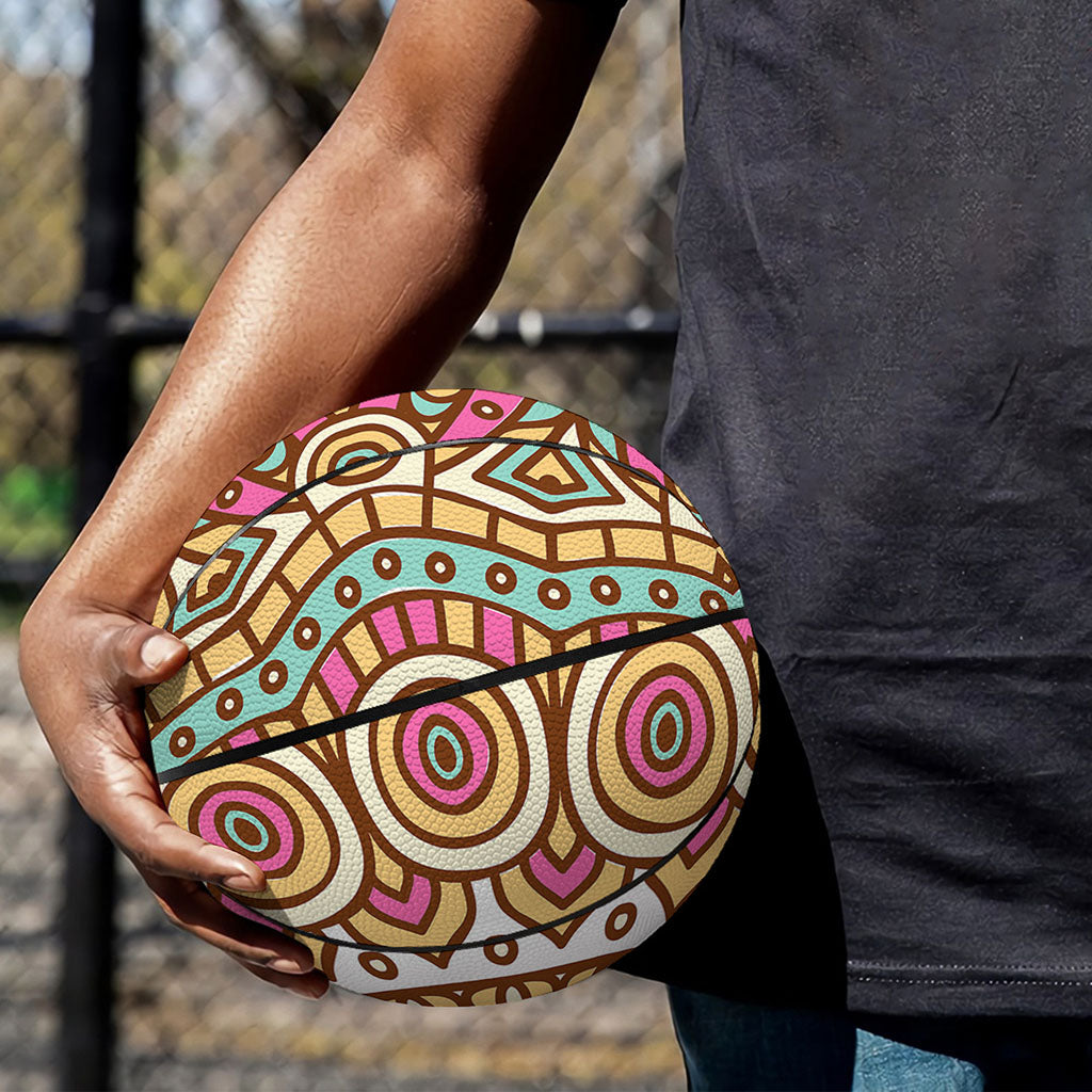 Pastel Ethnic Mandala Print Basketball