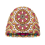 Pastel Ethnic Mandala Print Beanie