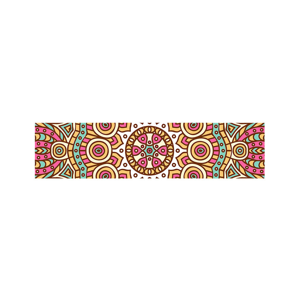 Pastel Ethnic Mandala Print Bed Runner