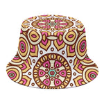 Pastel Ethnic Mandala Print Bucket Hat